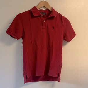 Polo by Ralph Lauren boy M 8-10 Vibrant Red Polo Shirt